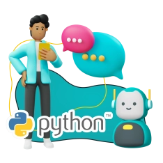Умный чат-бот на Python на Telegram - КИБЕРшкола программирования для детей, компьютерные курсы для школьников, начинающих и подростков - KIBERone г. Гурьевск