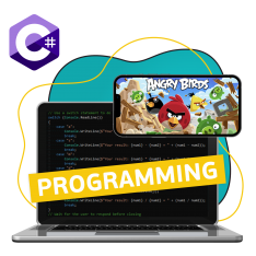 Программирование на C#. Удивительный мир 2D-игр - КИБЕРшкола программирования для детей, компьютерные курсы для школьников, начинающих и подростков - KIBERone г. Гурьевск