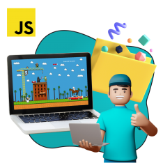Программирование на JavaScript. Учимся создавать игры! - КИБЕРшкола программирования для детей, компьютерные курсы для школьников, начинающих и подростков - KIBERone г. Гурьевск