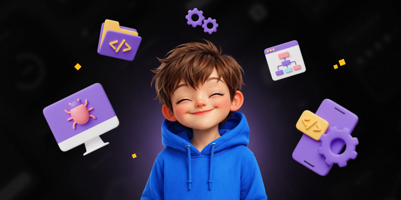 Идеальный сайт с нуля: код, дизайн и AI-помощник - КИБЕРшкола программирования для детей, компьютерные курсы для школьников, начинающих и подростков - KIBERone г. Гурьевск